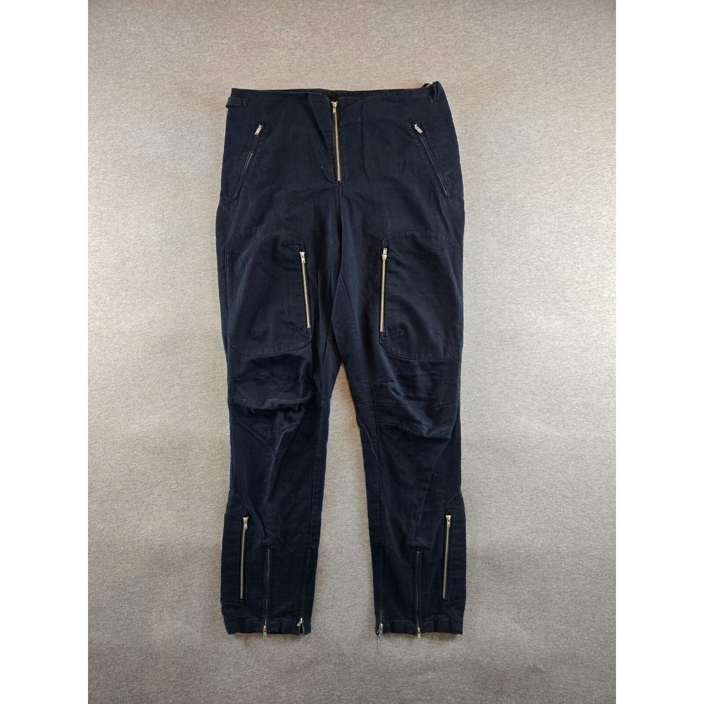OAK NYC Mens Bondage Straps & Zippers Cargo Pants 32x32‎ Black Moto Streetwear